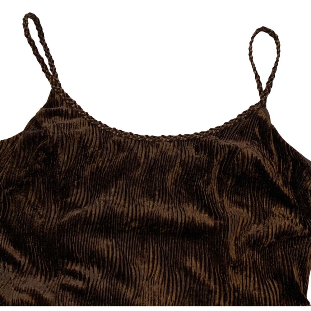 Scott McClintock Womens NEW Slip Dress  12 Chiffon Chocolate Brown Maxi Bodycon - Picture 3 of 16